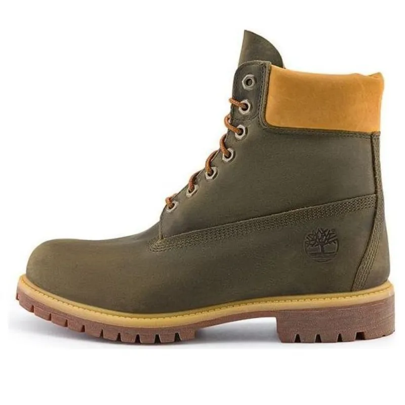 Timberland Premium 6 Inch Waterproof Boot 'Olive Green Yellow' A6291 sold by KicksCrew