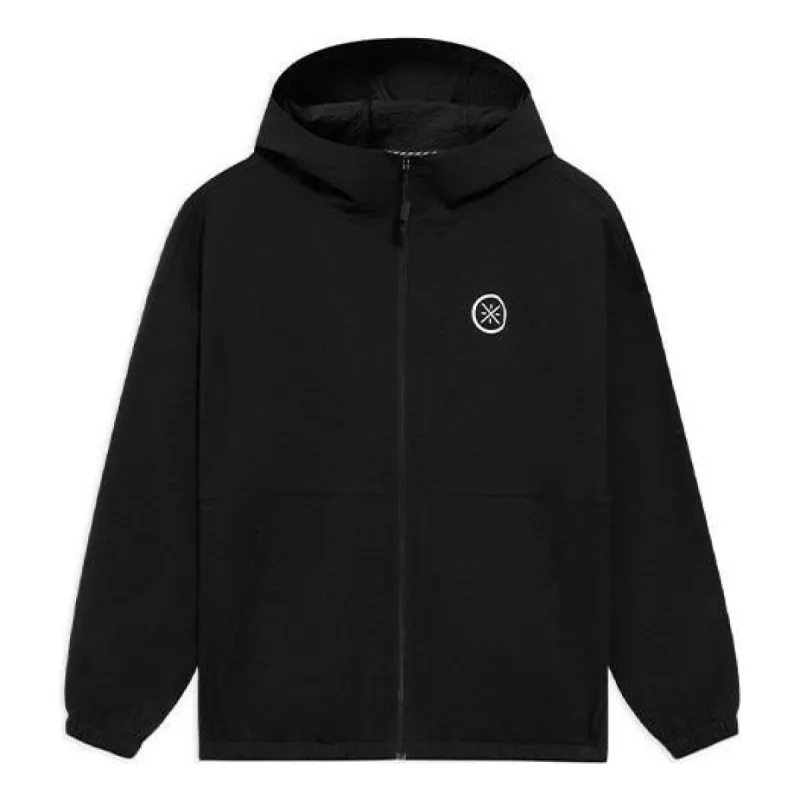 Li-Ning Way Of Wade Logo Full Zip Hooded Jacket 'Black' AFDS427-1 sold by KicksCrew