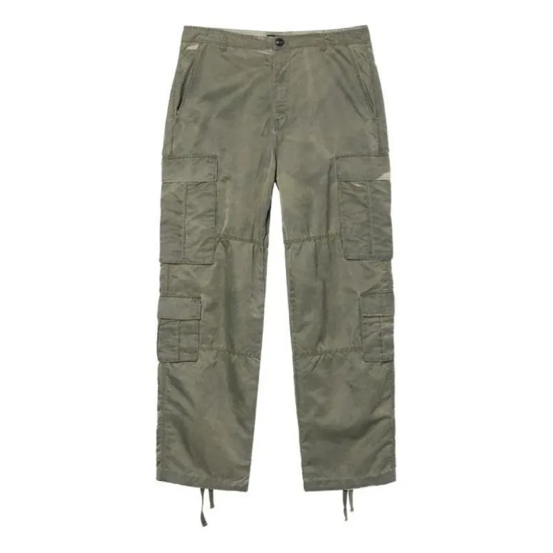 Stussy Dyed Nylon Surplus Cargo Pant 'Olive' 116524 sold by KicksCrew