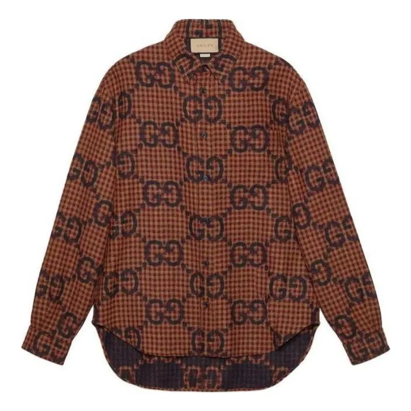 GUCCI　グッチ　LANAWOOL　PULLOVER　SHIRT　41/16 GUCCIグッチLANAWOOLPULLOVERSHIRT41/16