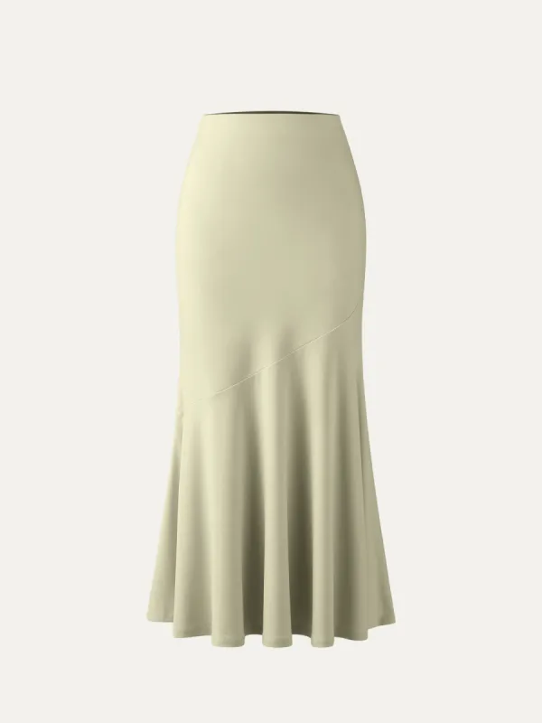 Asymmetrical Flare Maxi Skirt sold by ogl move