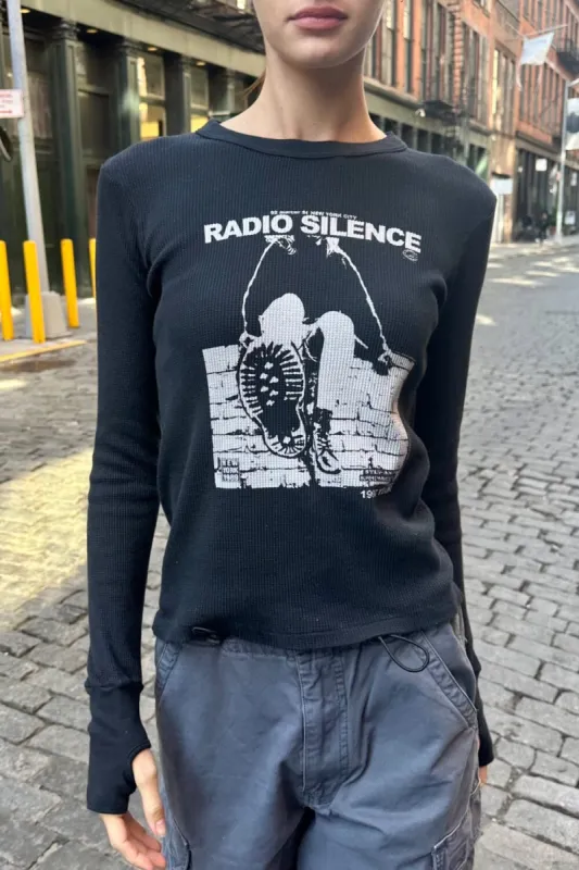Tori Radio Silence Thermal Top sold by Brandy Melville