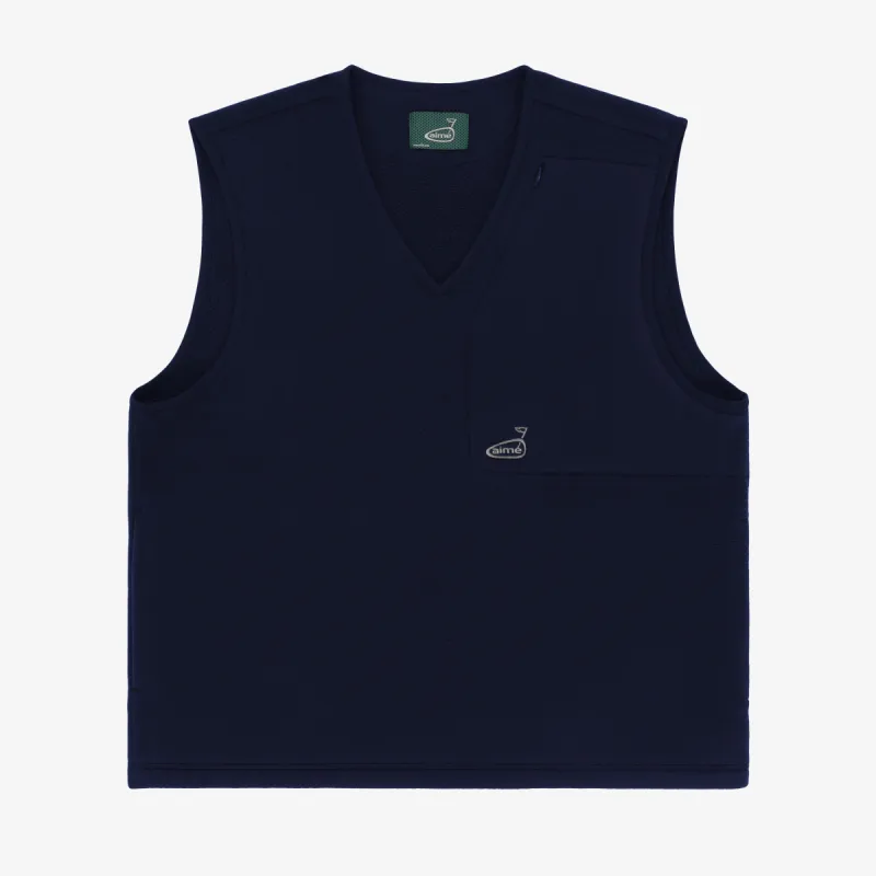 ALD Golf Fleece V-Neck Vest sold by Aime Leon Dore