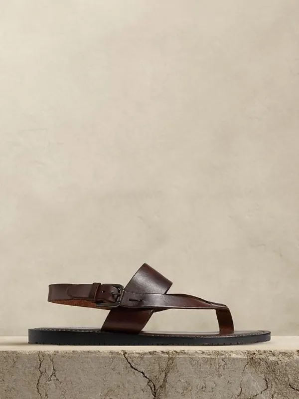 Italian Leather Tuscan Sandal | Crosby Square | Parallel