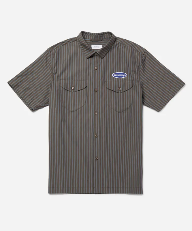 Bruce Striped Work Shirt sold by Saturdays New York City