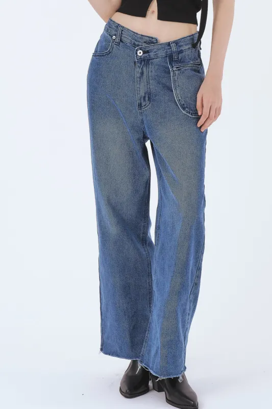 Mila Wide Leg Pocket Jeans sold by storets