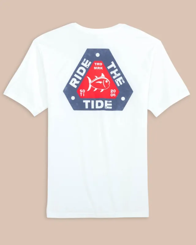 Ride the Tide Triangle Short Sleeve T-Shirt sold by Southern Tide
