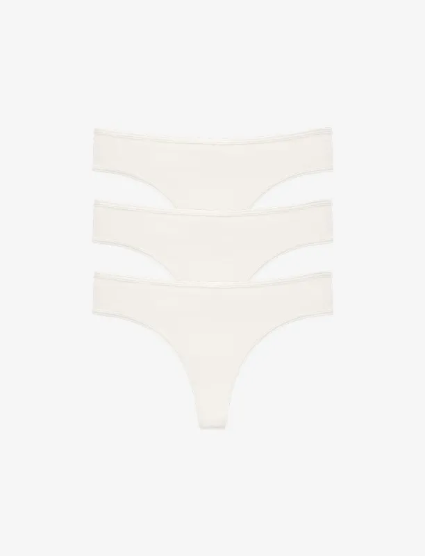 Organic Cloud Cotton Thong - 3 Pack sold by ThirdLove