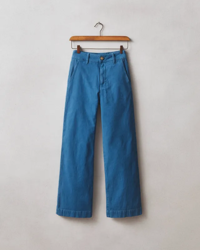 Women's Wide Leg Pant - Blue Sail sold by American Giant