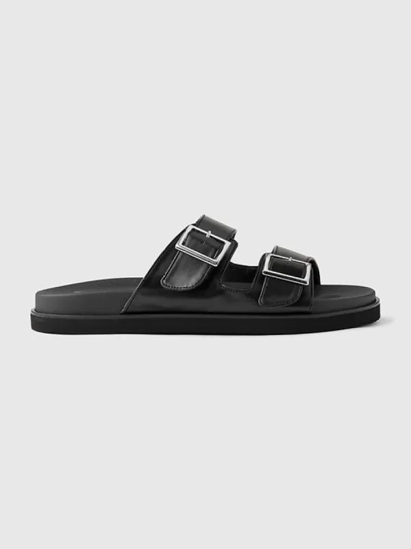 Vegan Leather Double-Strap Sandals sold by GAP