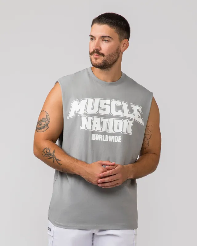 Lifting Muscle Tank - Jet Grey sold by Muscle Nation