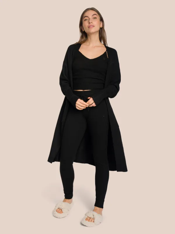 Chiara Knit Set Deluxe - Black sold by Oceansapart