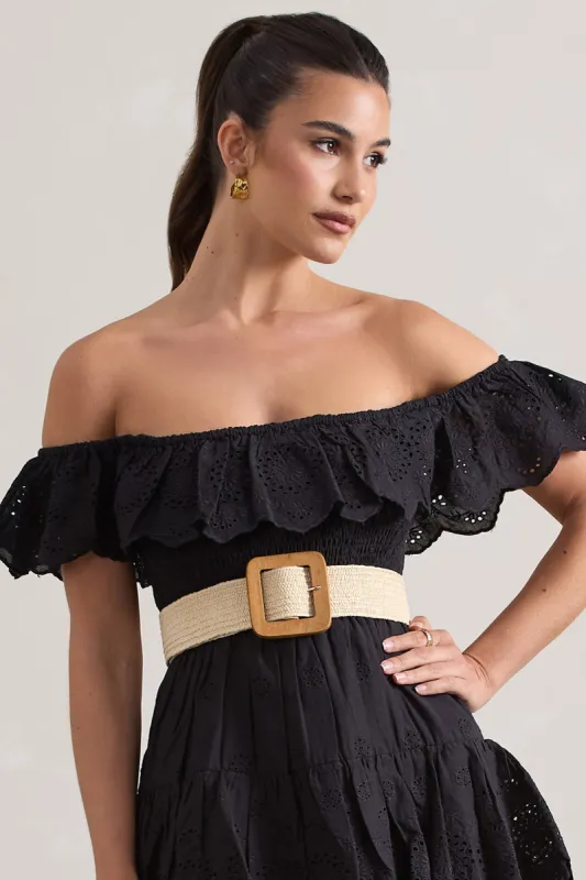 Salento | Beige Natural Woven Belt sold by Club L London