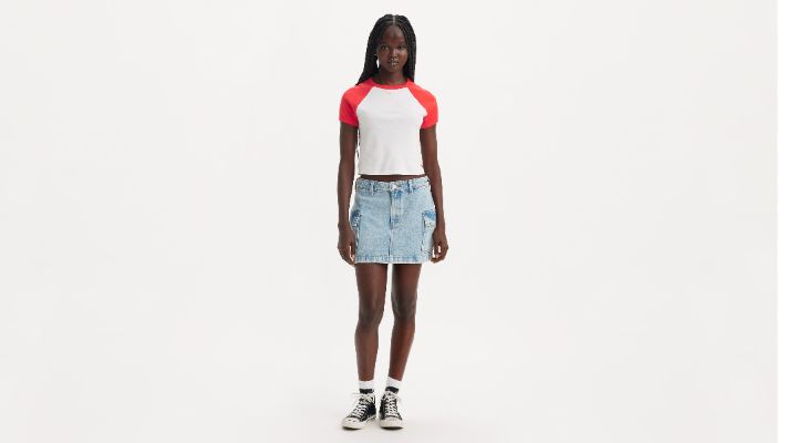 94 Cargo Mini Skirt sold by Levi's