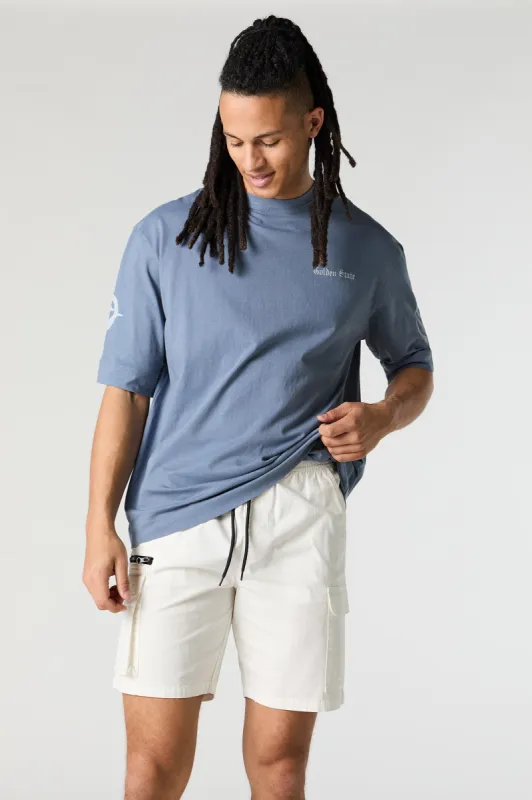 Drawstring Zipper Cargo Short sold by Urban Planet