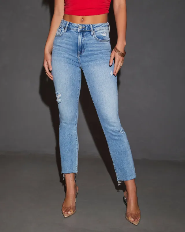 Kristina High Rise Cropped Skinny Jean sold by Vici