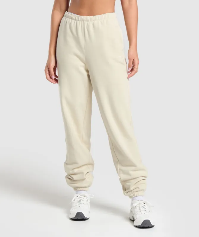Gymshark Fleece Joggers - Ecru White sold by Gymshark