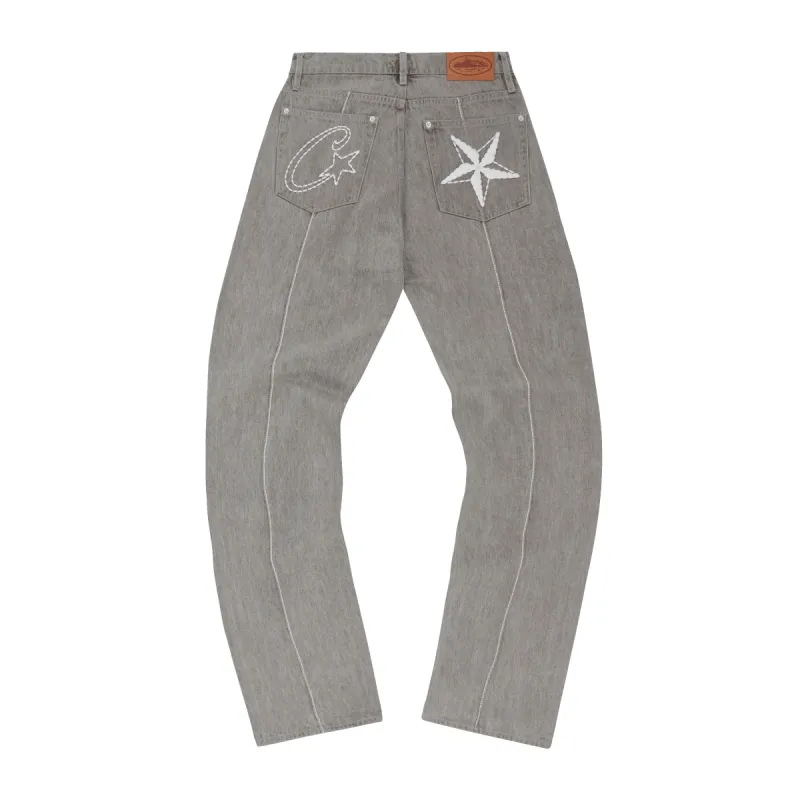 C-STAR DENIM JEANS [GREY] sold by Corteiz