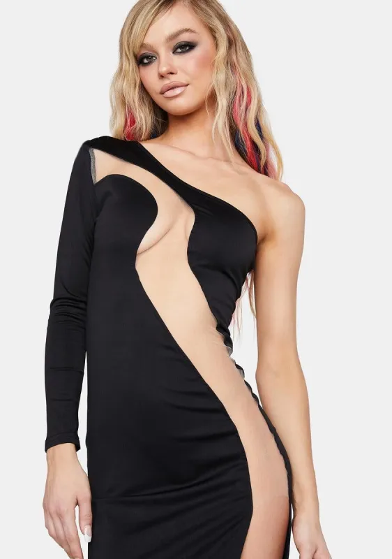 Like Fine Wine Asymmetrical Dress sold by Dolls Kill