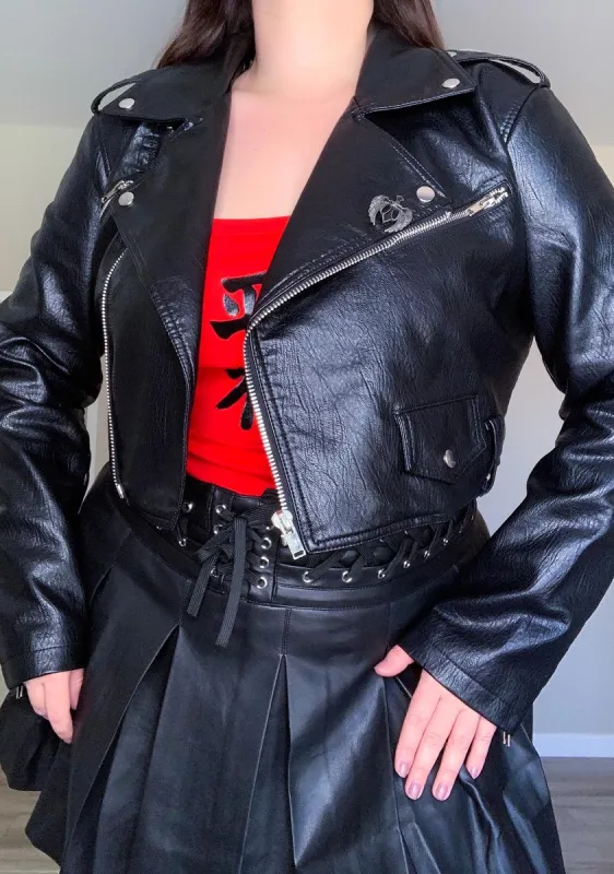 Plus Hell To Pay Moto Jacket sold by Dolls Kill