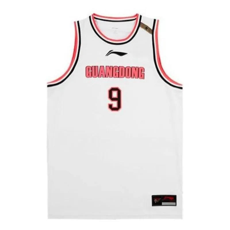 Li-Ning x CBA Guangdong Yi Jianlian Basketball Jersey 'White Red' AAYR445-1 sold by KicksCrew
