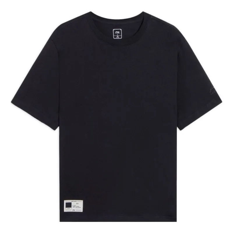 Li-Ning Lifestyle T-shirt 'Black' AHSS339-2 sold by KicksCrew