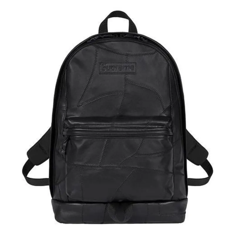 Supreme Patchwork Leather Backpack 'Black' SUP-FW19-957 sold by KicksCrew