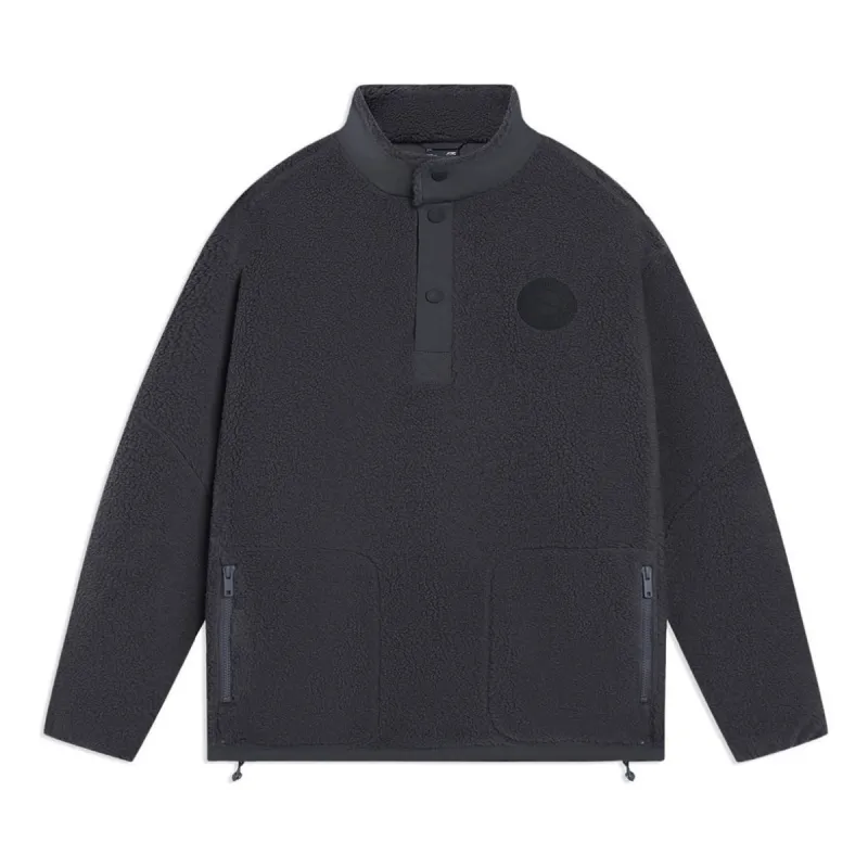 Li-Ning Half Zip Polar Fleece Jacket 'Dark Grey' AAES939-4 sold by KicksCrew