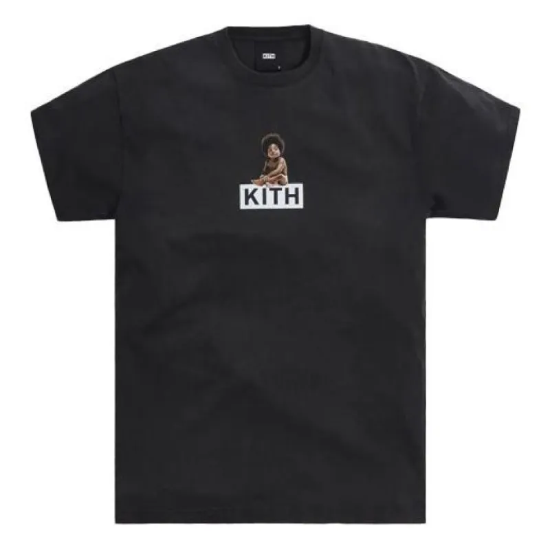 KITH For The Notorious B.I.G Ready To Die Classic Logo Vintage Tee 'Black' KH030055-100 sold by KicksCrew