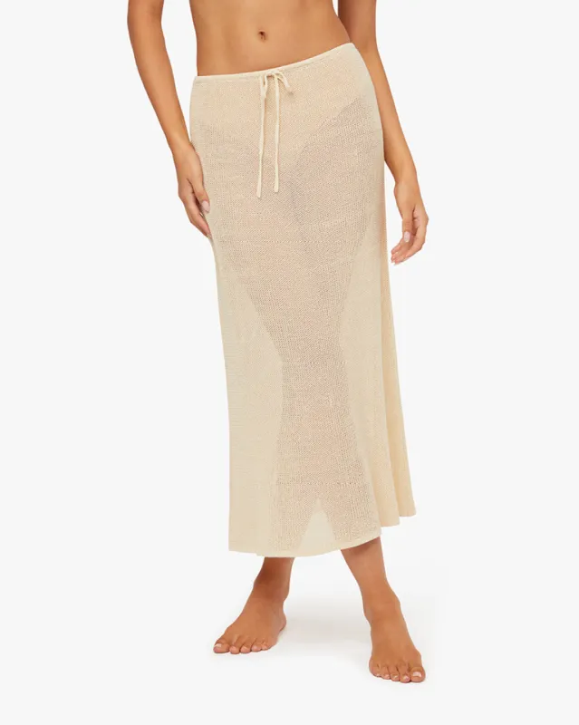 Crochet Low Rise Midi Skirt sold by WeWoreWhat