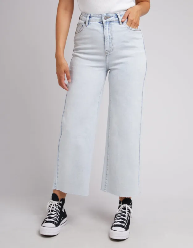 Charlie High Rise Wide Leg Jean Bleach sold by All About Eve