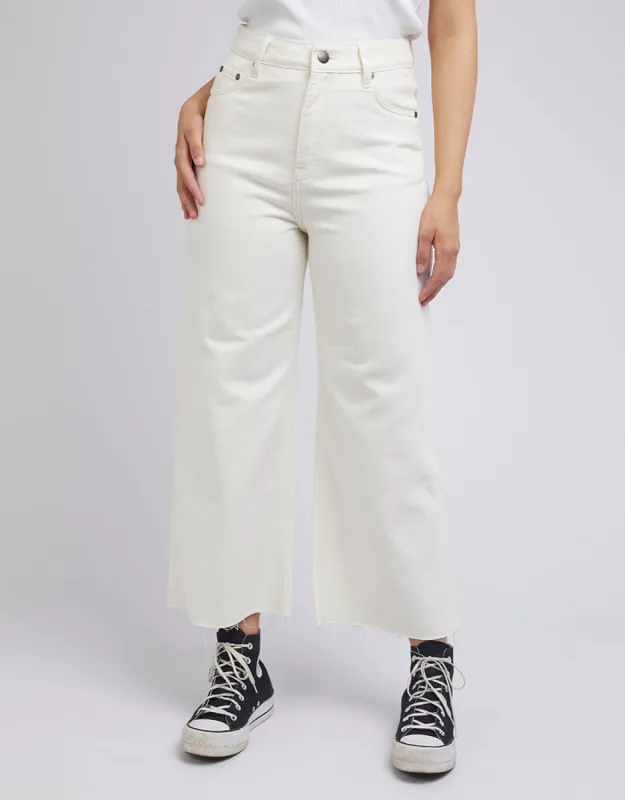 Charlie High Rise Wide Leg Jean Vintage White sold by All About Eve