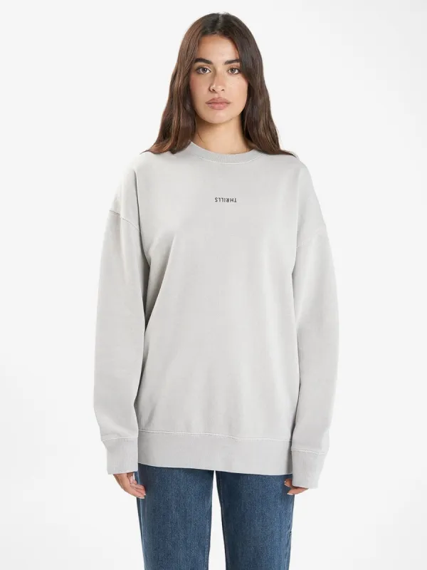 Minimal Thrills Slouch Crew - Oyster Grey sold by Thrills