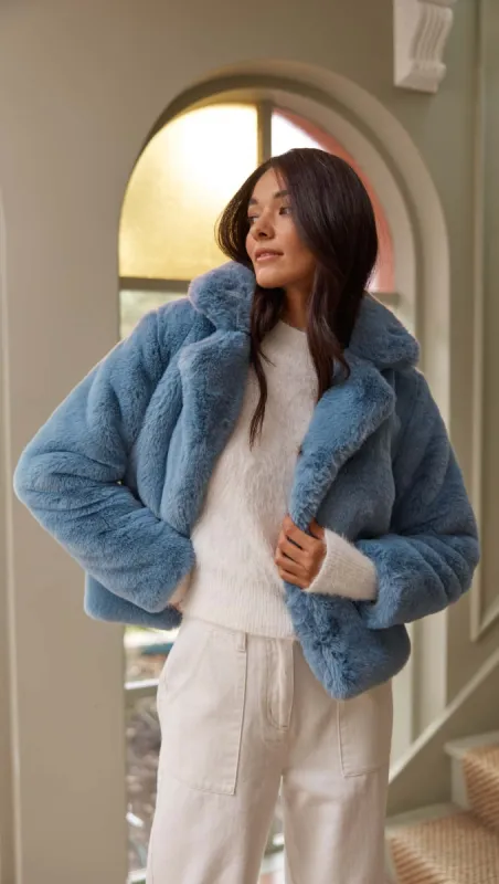 Zara Faux Fur Jacket sold by MINKPINK