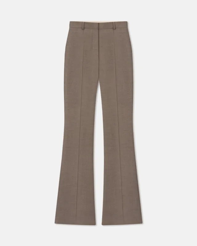 Leena - Heritage Wool Pants - Latte sold by Nanushka