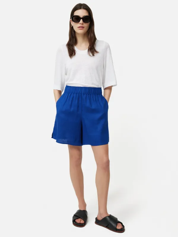 Linen Short | Blue sold by Jigsaw