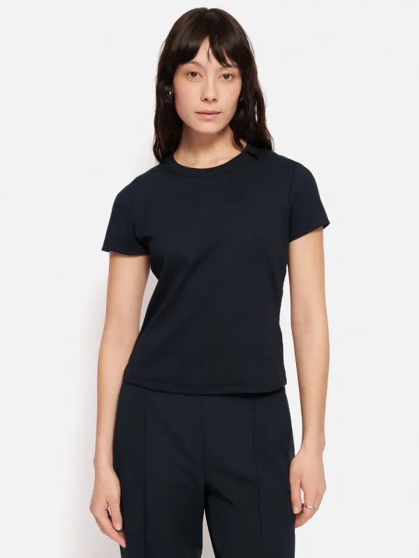 Fine Cotton Tee | Navy sold by Jigsaw