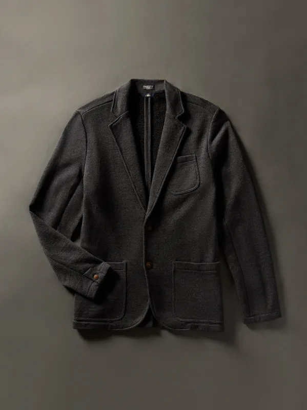Inlet Knit Blazer - Black Sky Melange sold by Faherty