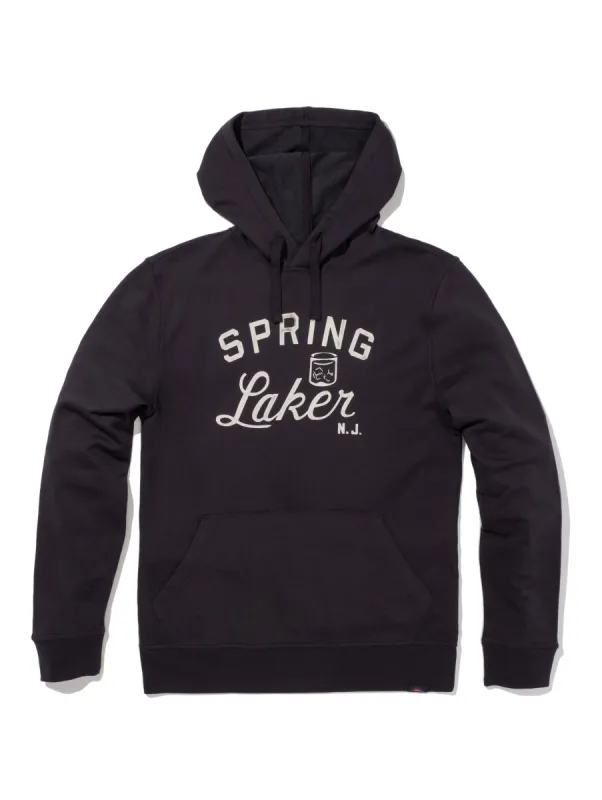 Spring Lake Popover Hoodie - Washed Black sold by Faherty