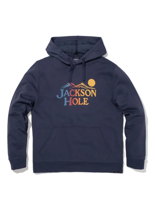Jackson Hole Popover Hoodie - Dune Navy sold by Faherty