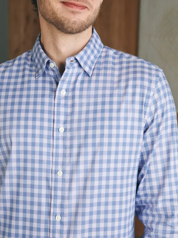 Movement™ Shirt - Lilac Waters Gingham sold by Faherty