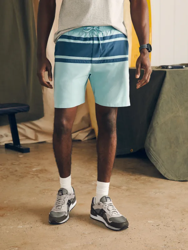 Shorelite Active Swim Short (7" Inseam) - Shore Teal sold by Faherty
