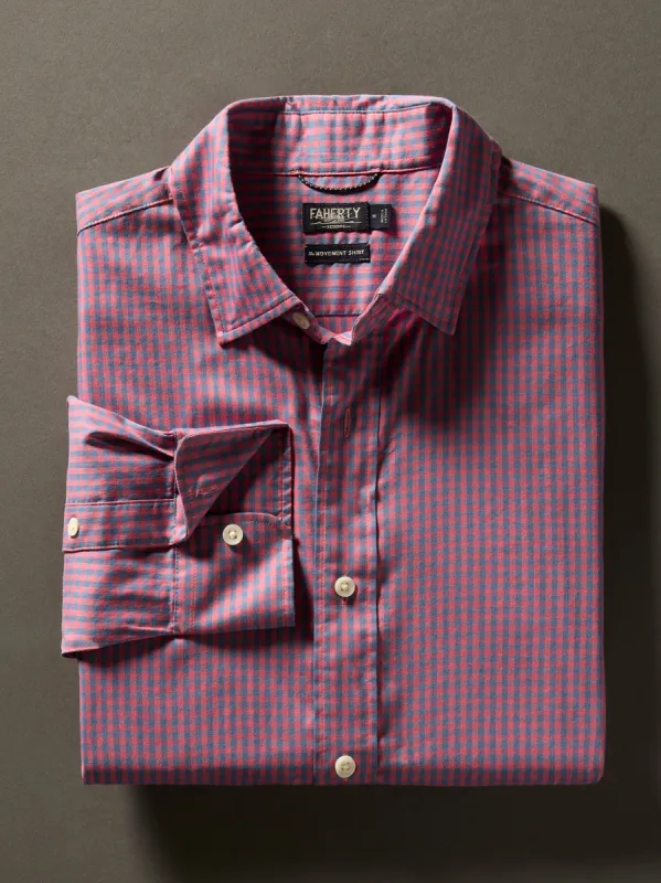 Movement™ Shirt - Blue Rose Gingham sold by Faherty