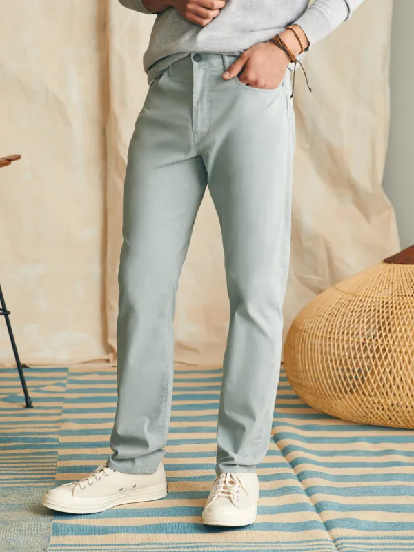 Movement™ 5-Pocket Pant (32" Inseam) - Weathered Sage sold by Faherty