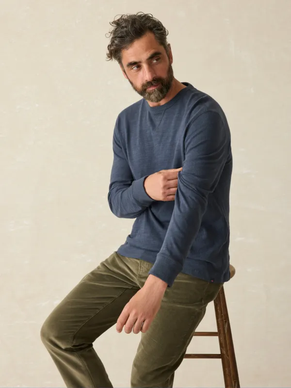 Sunwashed Slub Crew - Blue Nights sold by Faherty