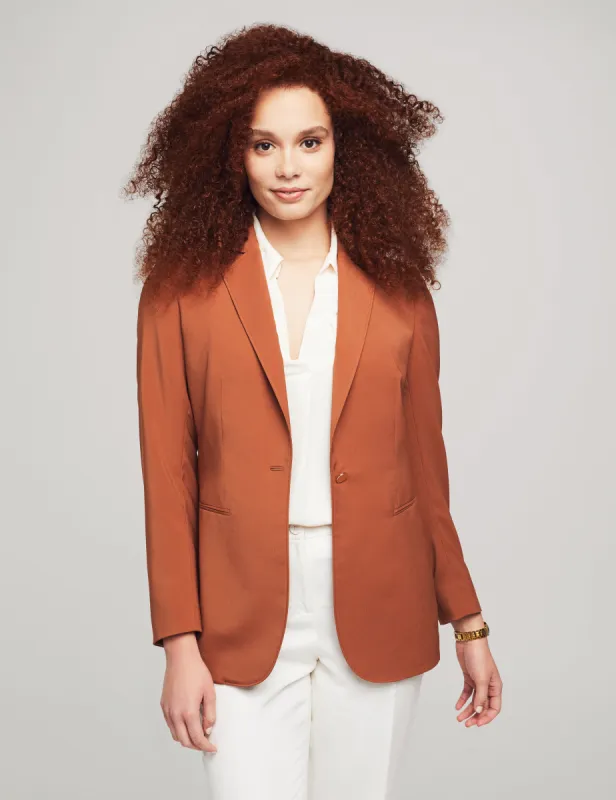 One Button Jacket With Notch Collar- Sale sold by Anne Klein