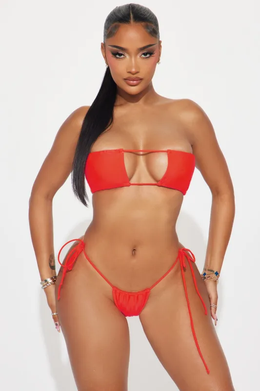 Cadence 2 Piece Bikini - Red sold by Fashion Nova