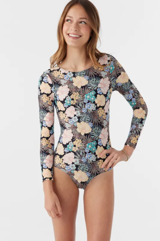 GIRL'S MACAW TROPICAL TWIST BACK SURF SUIT sold by O'Neill