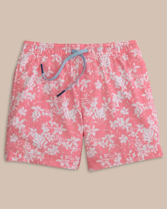 Boys Island Blooms Swim Trunk sold by Southern Tide