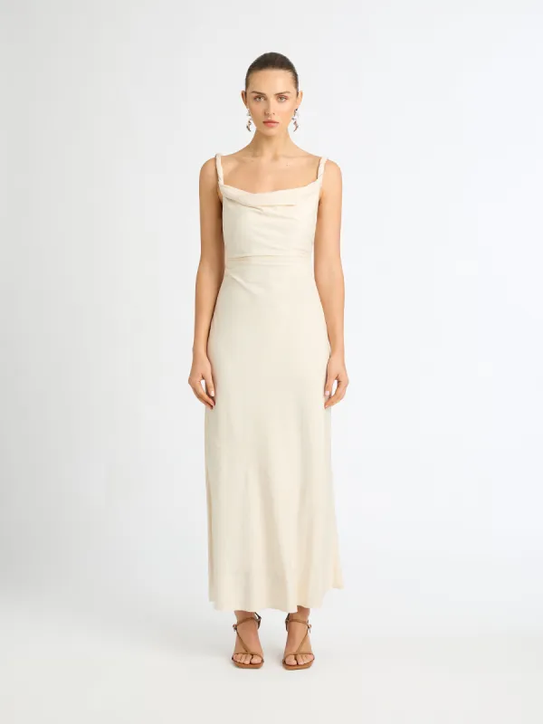 パーティードレス Angelina Botanic Silk Maxi Dress Nicole Miller Angelina Botanic Silk Maxi Dress - Runway Catalog